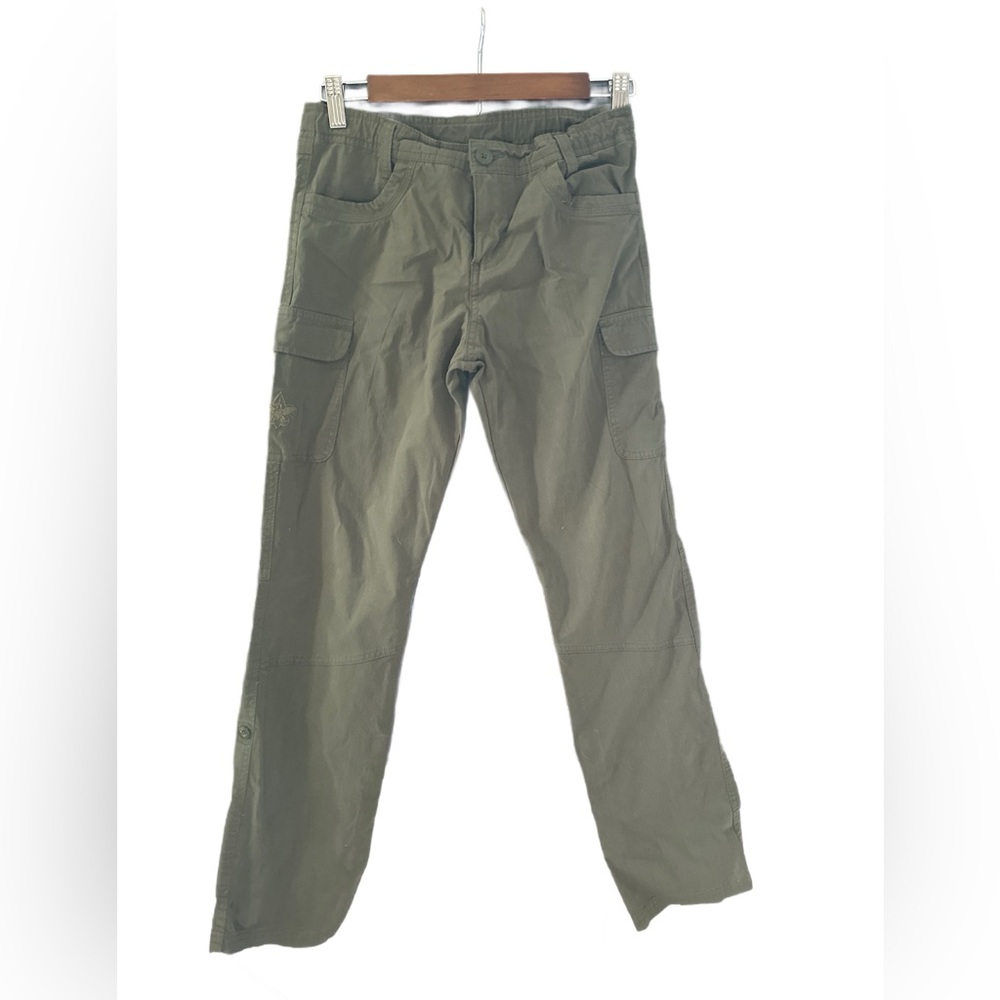 Boy Scout green cargo pants for girls size 14